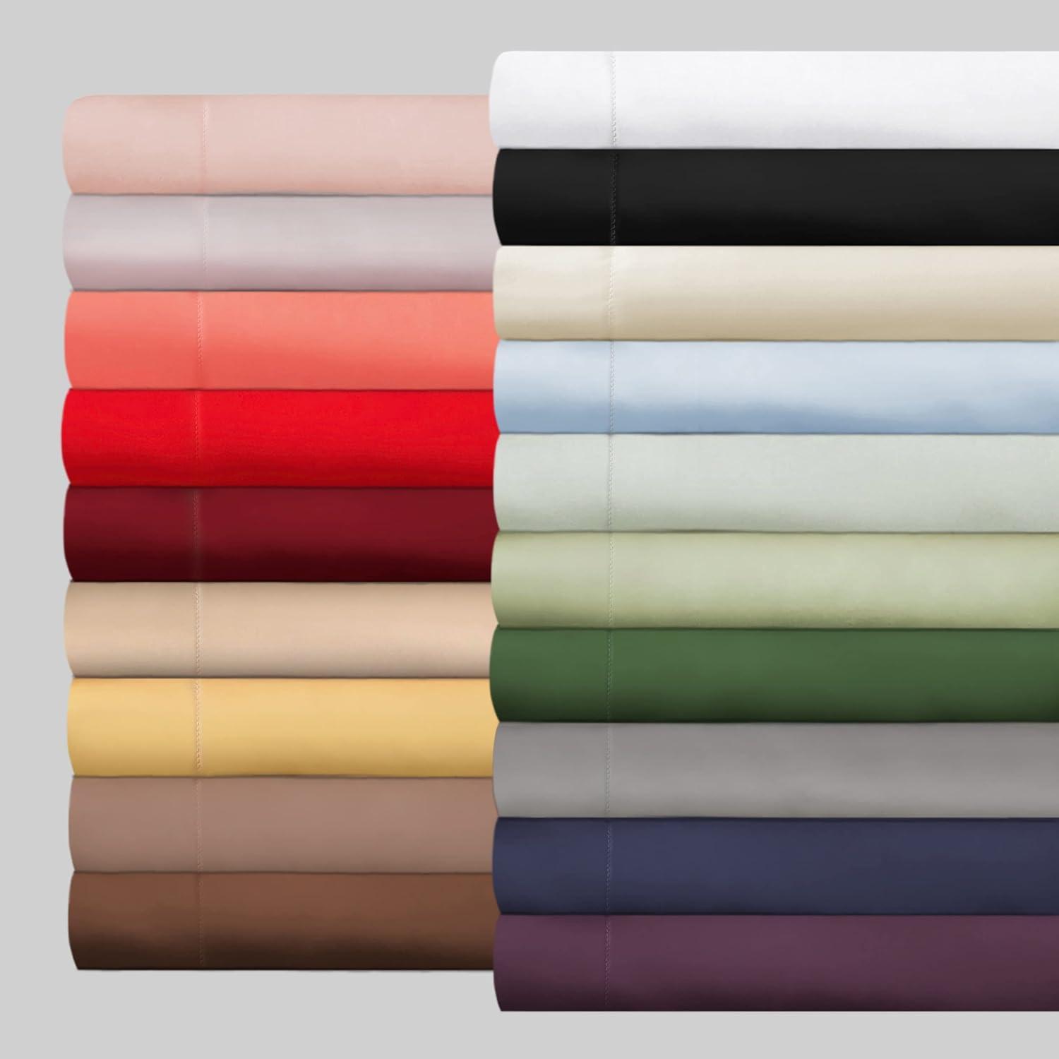 Superior 300 Thread Count Certified Egyptian Cotton Blend Solid Deep Pocket Bed Sheet Set