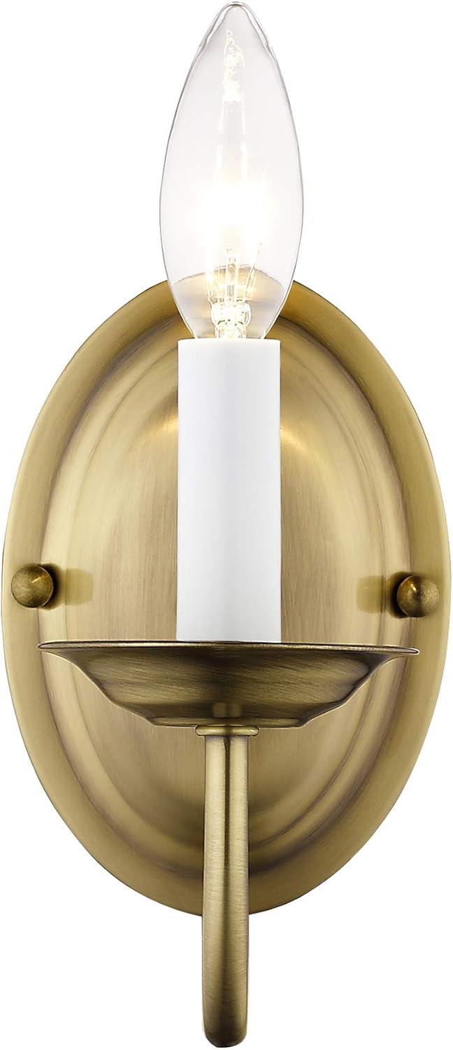 Livex Lighting Home Basics 1 - Light Wall Light in  Antique Brass