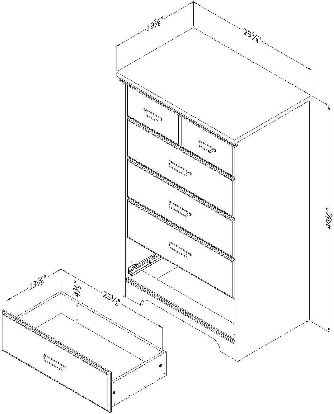 Versa 5 Drawer Chest
