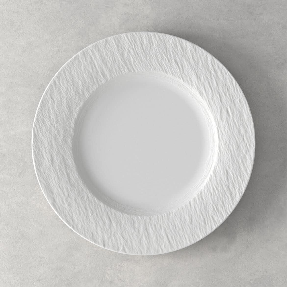 White Porcelain 12-Piece Minimalist Dinnerware Set