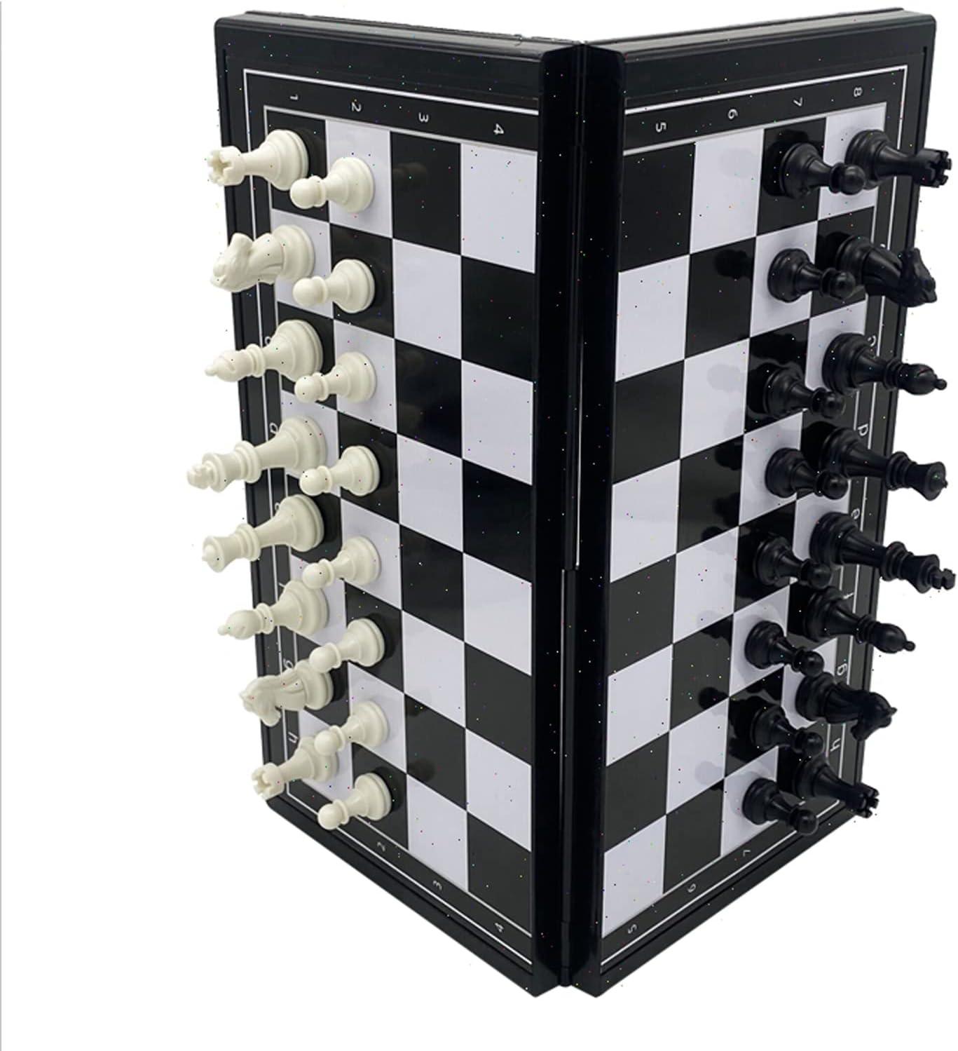 Chess Set Magnetic Travel Folding Board Games Portable Gifts for Kids and Adult, Magnetic Travel Chess Set, Folding Chess Board, Educational Board Game Set