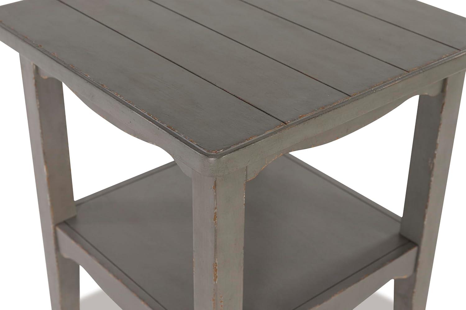 Signature Design by Ashley Traditional Charina End Table, Antique Gray