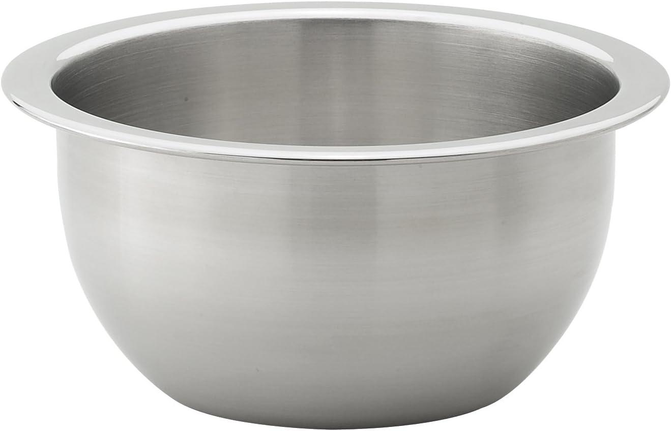 2-Quart Heavyweight Stainless Steel Mixing Bowl with Reinforced Rim