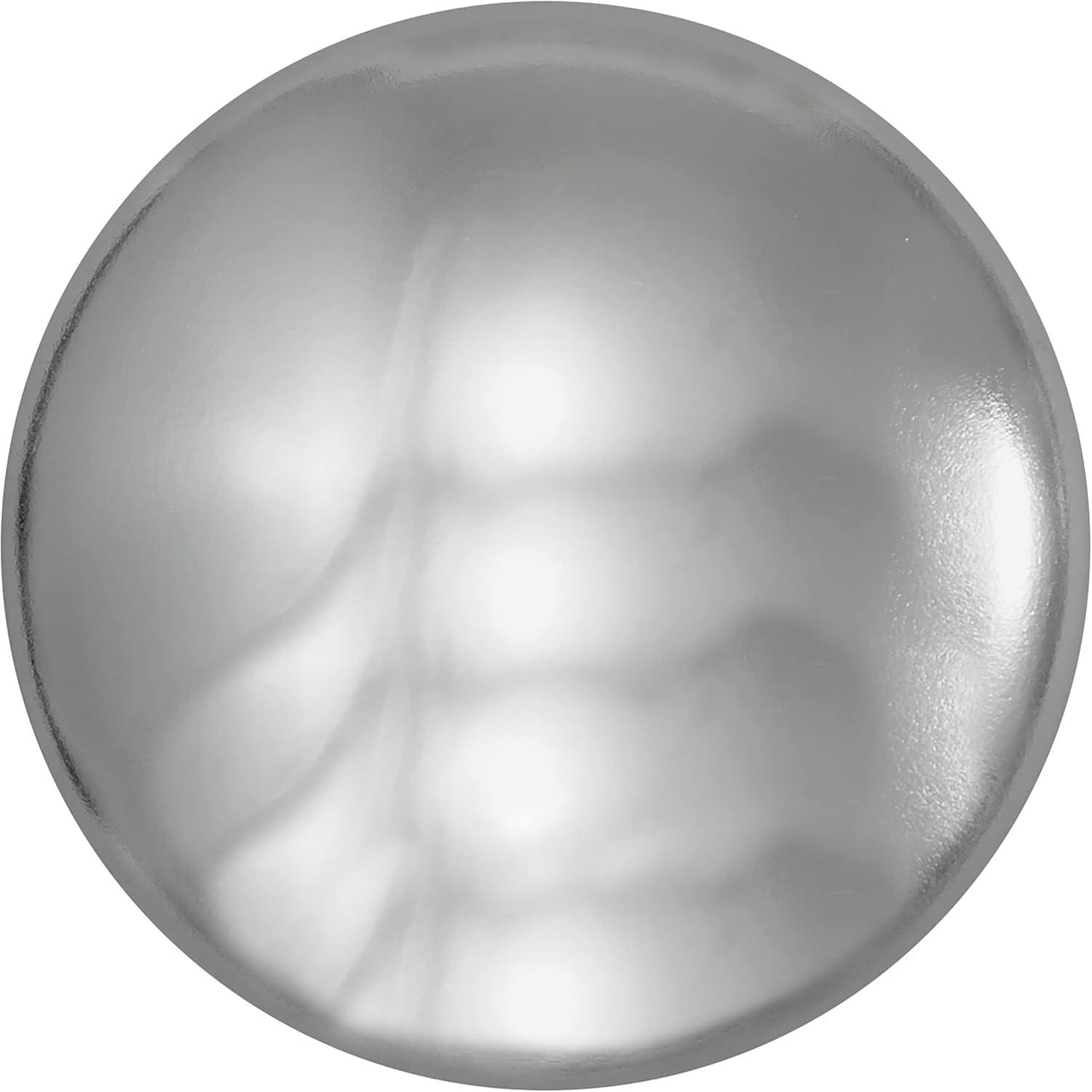 Polished Chrome Round Cabinet Knob with Mounting Hardware