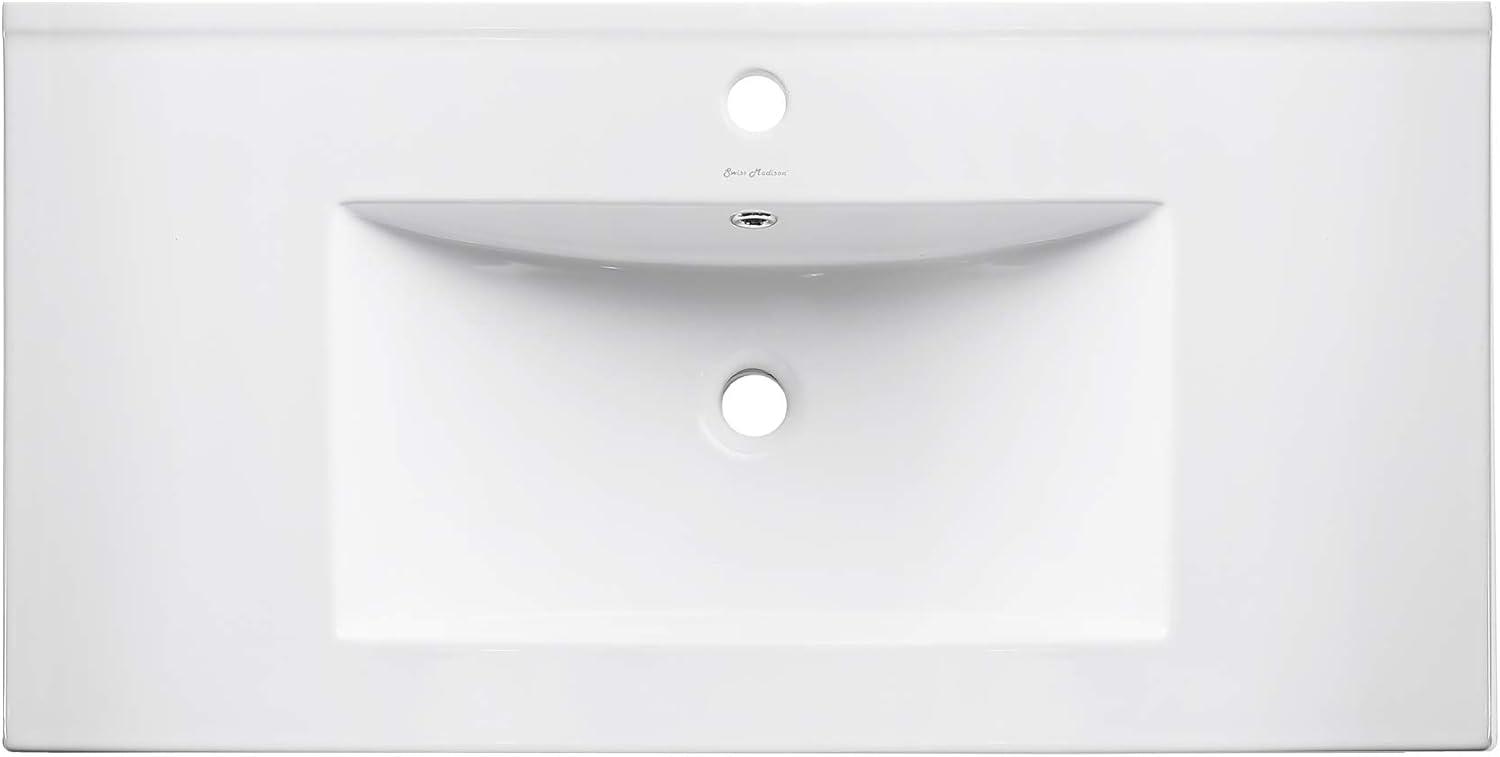 Pierre 30 Single, Open Shelf, Metal Frame Bathroom Vanity