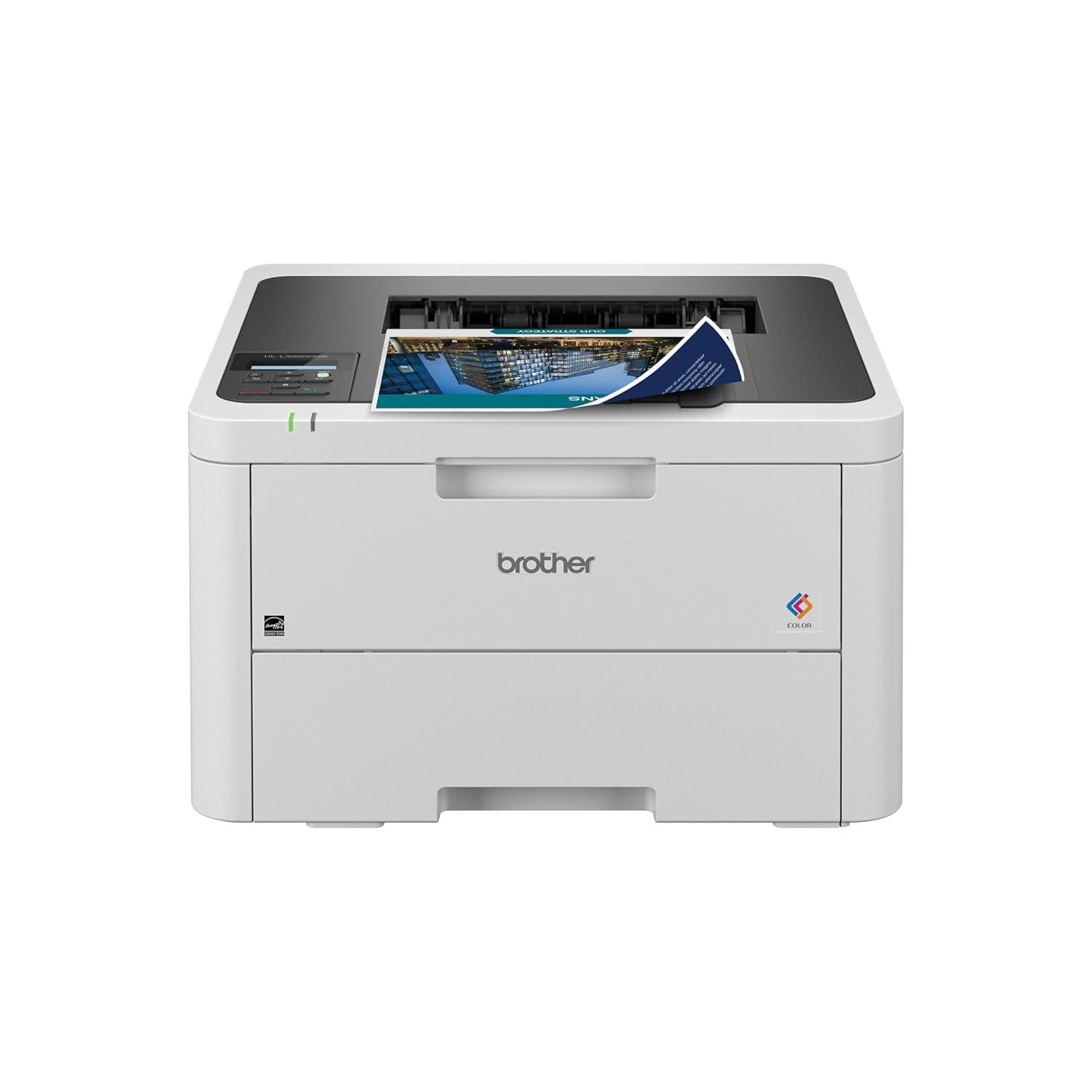 Brother HL-L3220CDW Wireless Compact Digital Color Printer with Laser Quality Output, Duplex and Mobile Device Printing