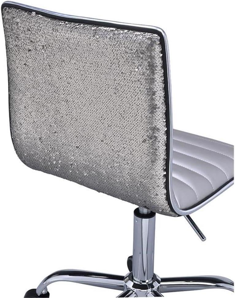 ACME Alessio Office Chair in Silver and Chrome