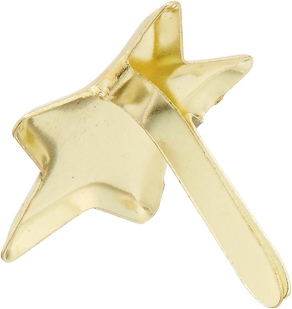 Creative Impressions Metal Paper Fasteners 50/Pkg-Stars - Gold