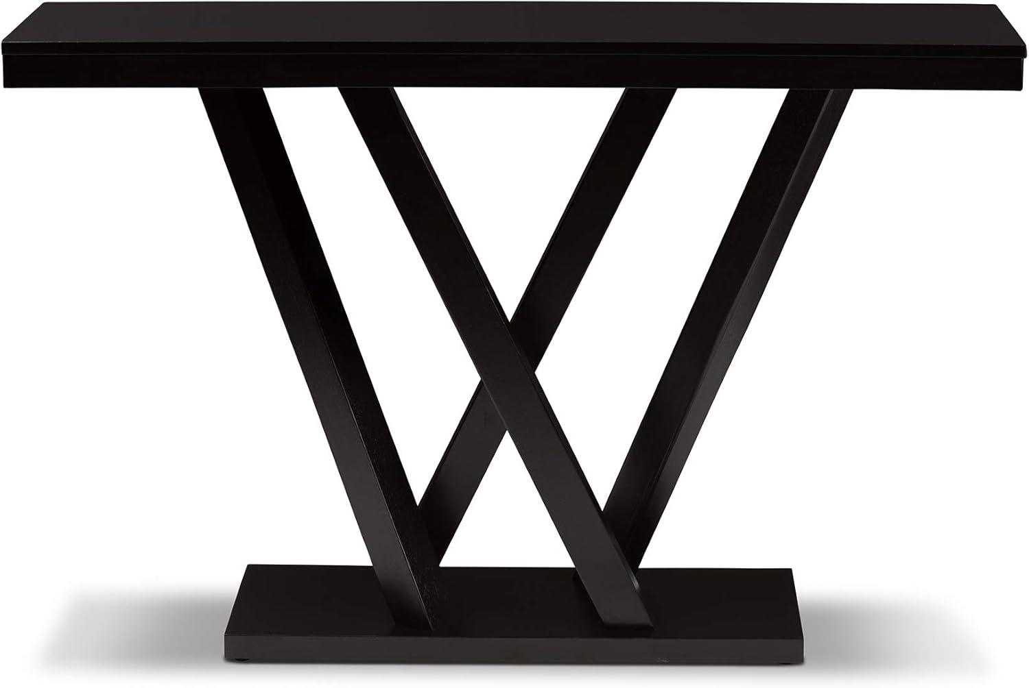 Everdon Modern Sofa Table Dark Brown - Baxton Studio