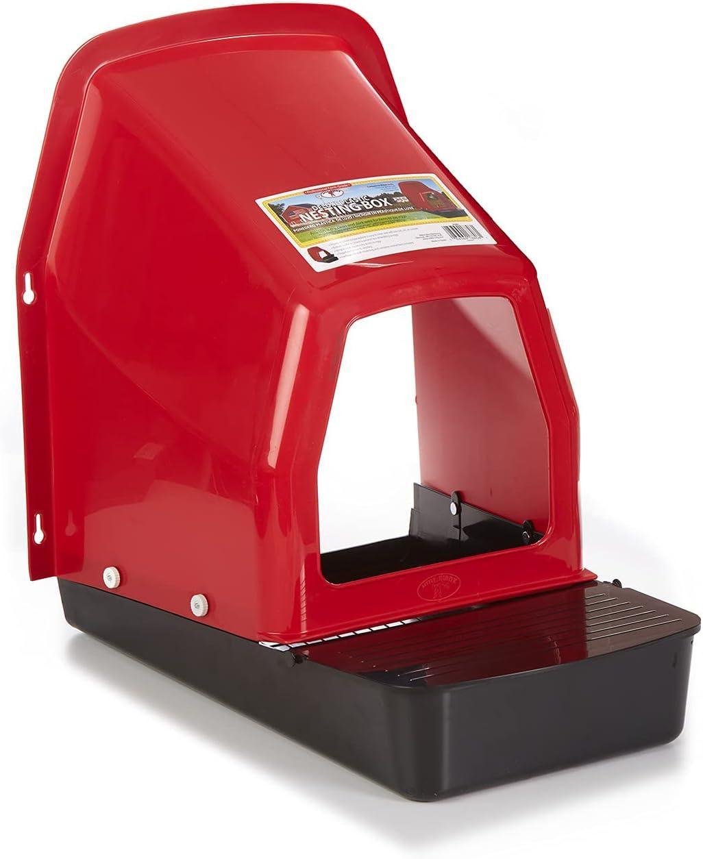 Red and Black Plastic Deluxe Nesting Box