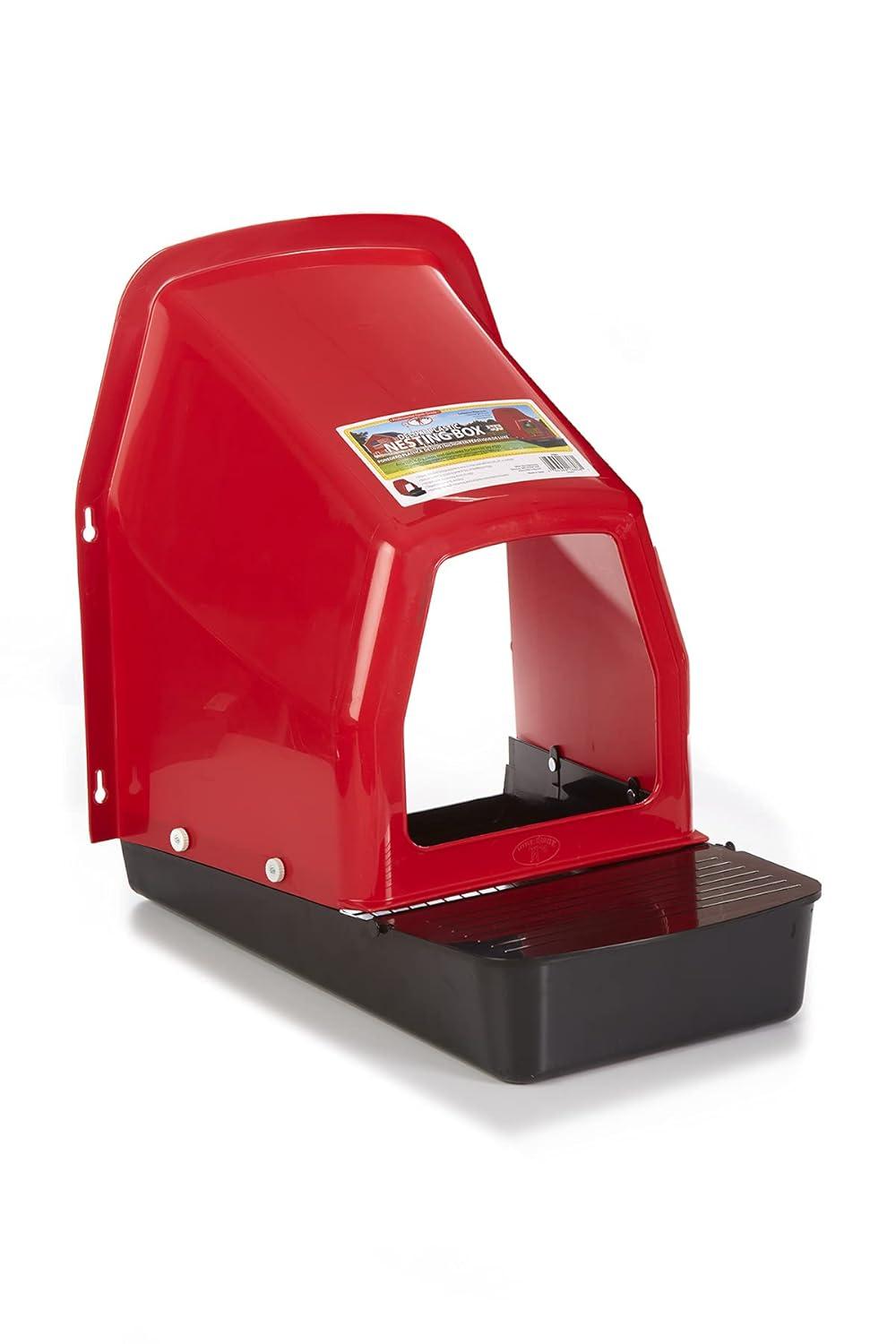 Red and Black Plastic Deluxe Nesting Box