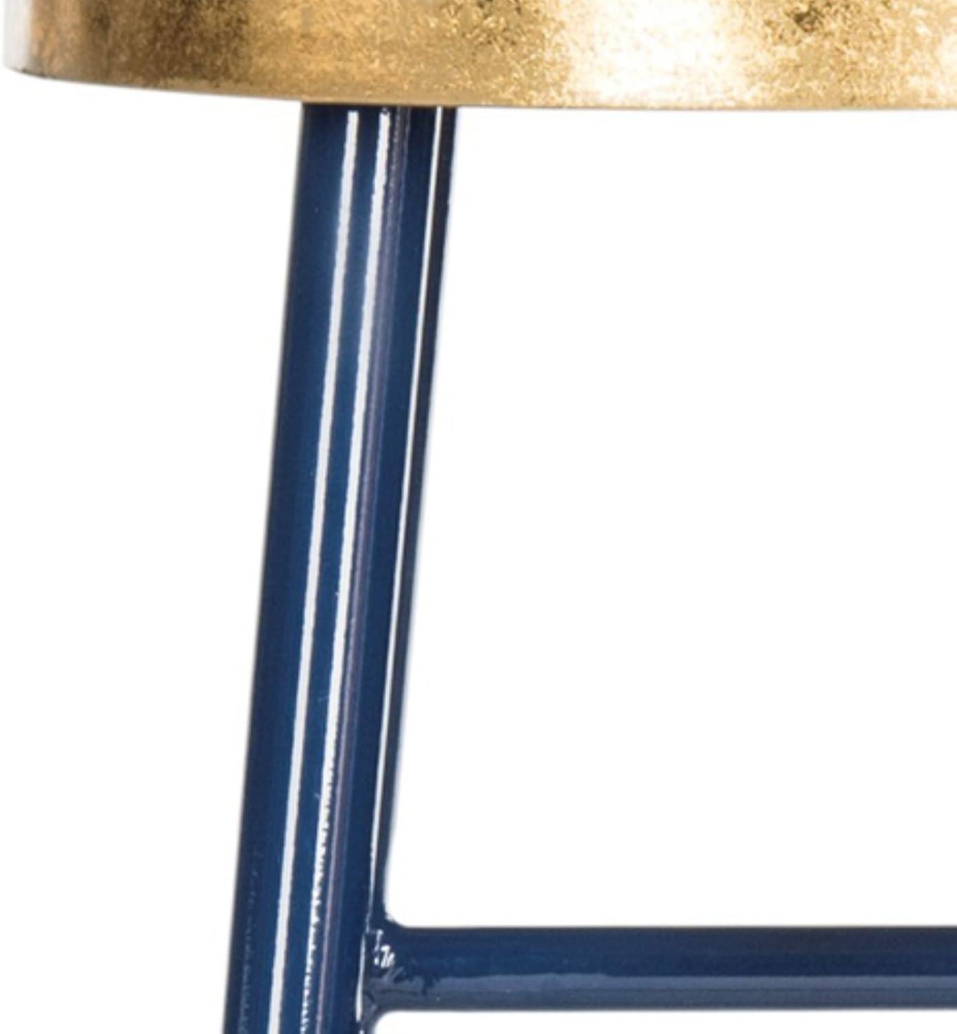 Emery Dipped Gold Leaf Bar Stool  - Safavieh