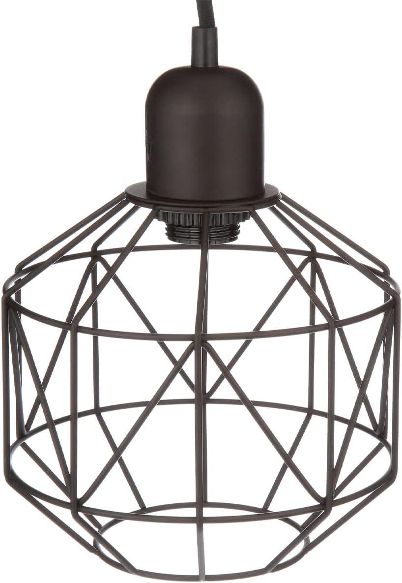 Bronze Geometric Cage Swag Pendant Light 9.75"