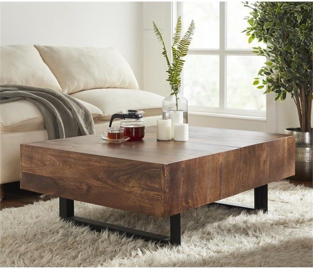 Mullins Extendable Sled Coffee Table with Storage