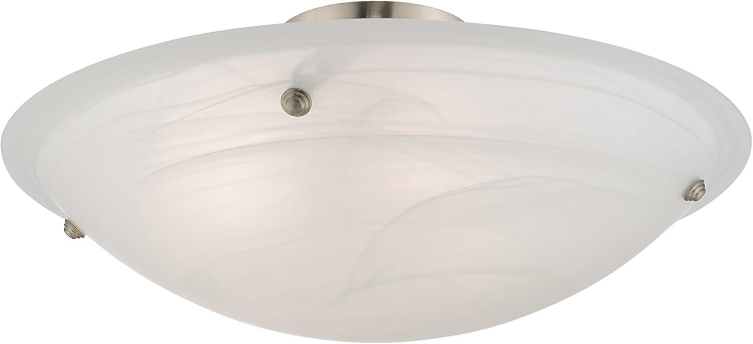 Livex Lighting Oasis 4 - Light Flush Mount in  Brushed Nickel