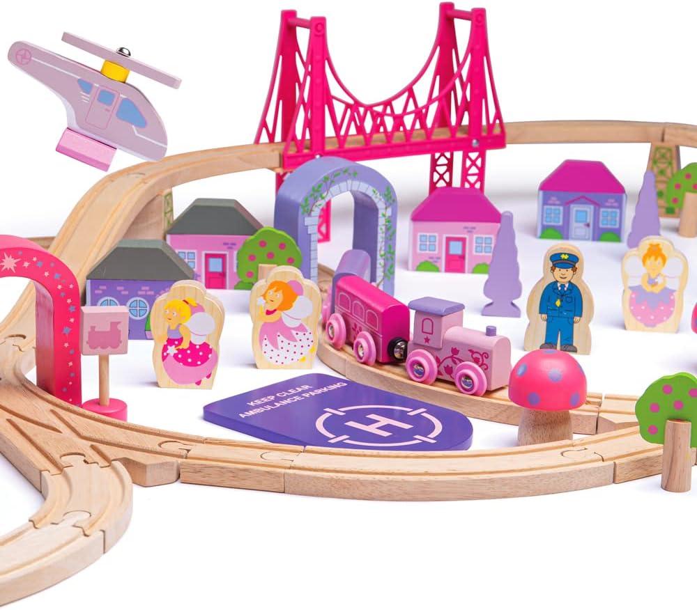 Bigjigs Rail - Fairy Town Train Set