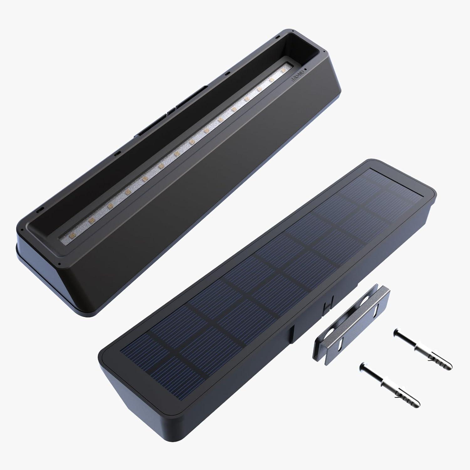 Warm White LED Solar Powered Outdoor Address Light