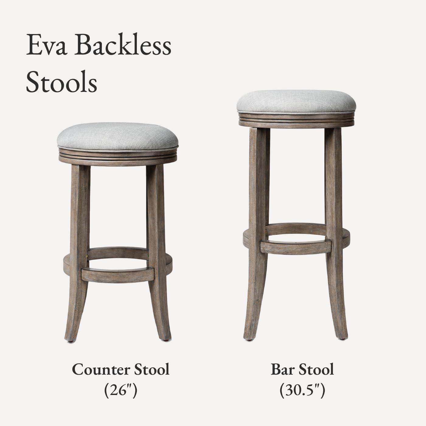 Maven Lane Maven Lane Eva Stool with Fabric Upholstery