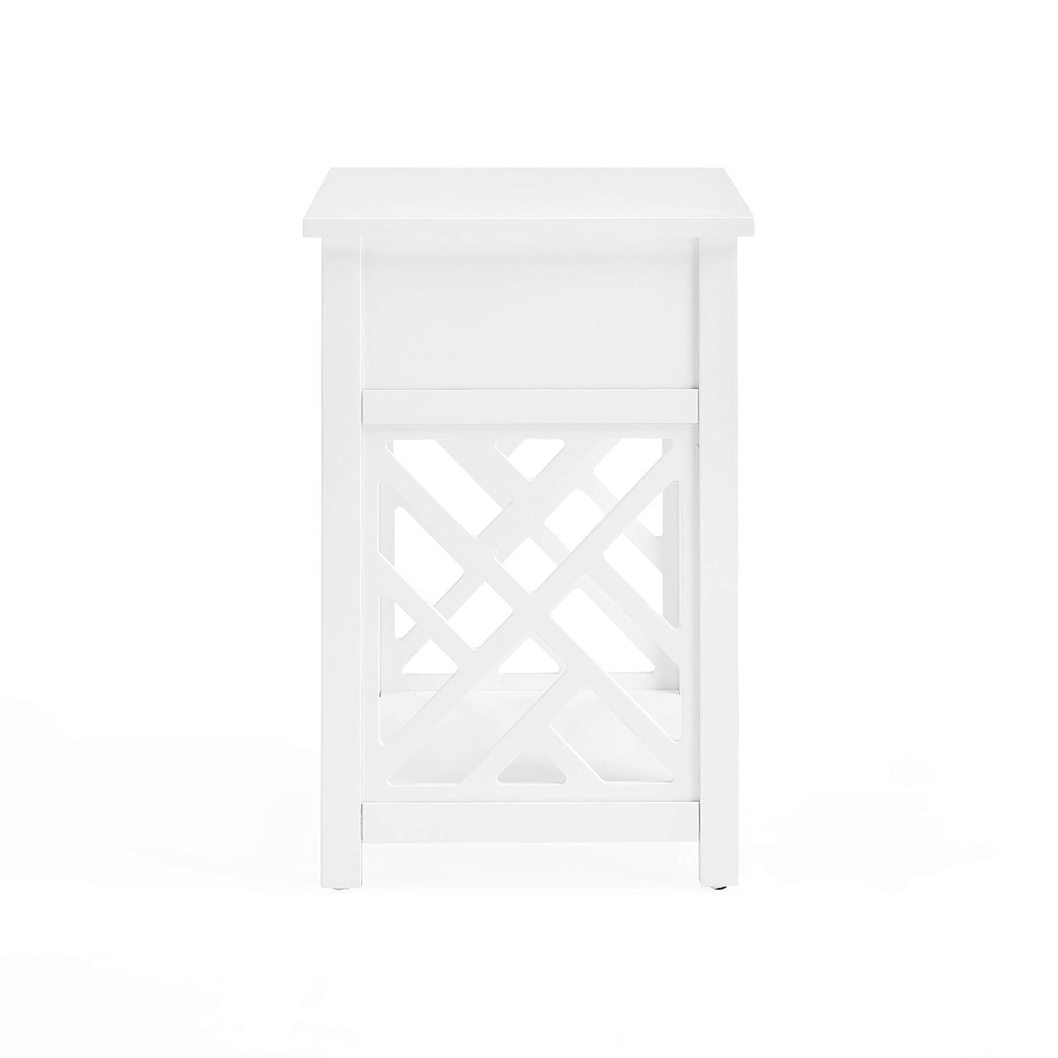 36" Middlebury Coffee Table, End Table and Console Table White - Alaterre Furniture: 3-Piece Wooden Furniture Set with Drawers