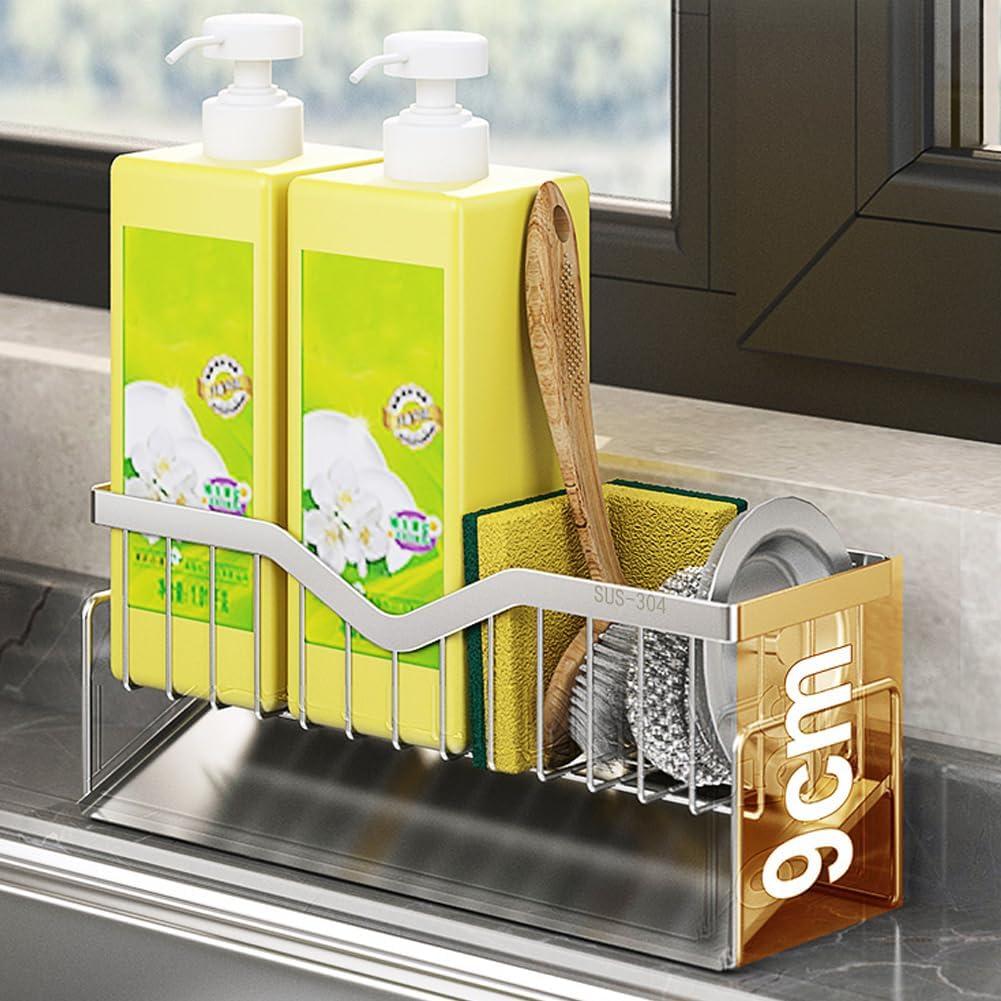 Kitchen Countertop Stainless Steel Organizer for Cleaning Tools Holder