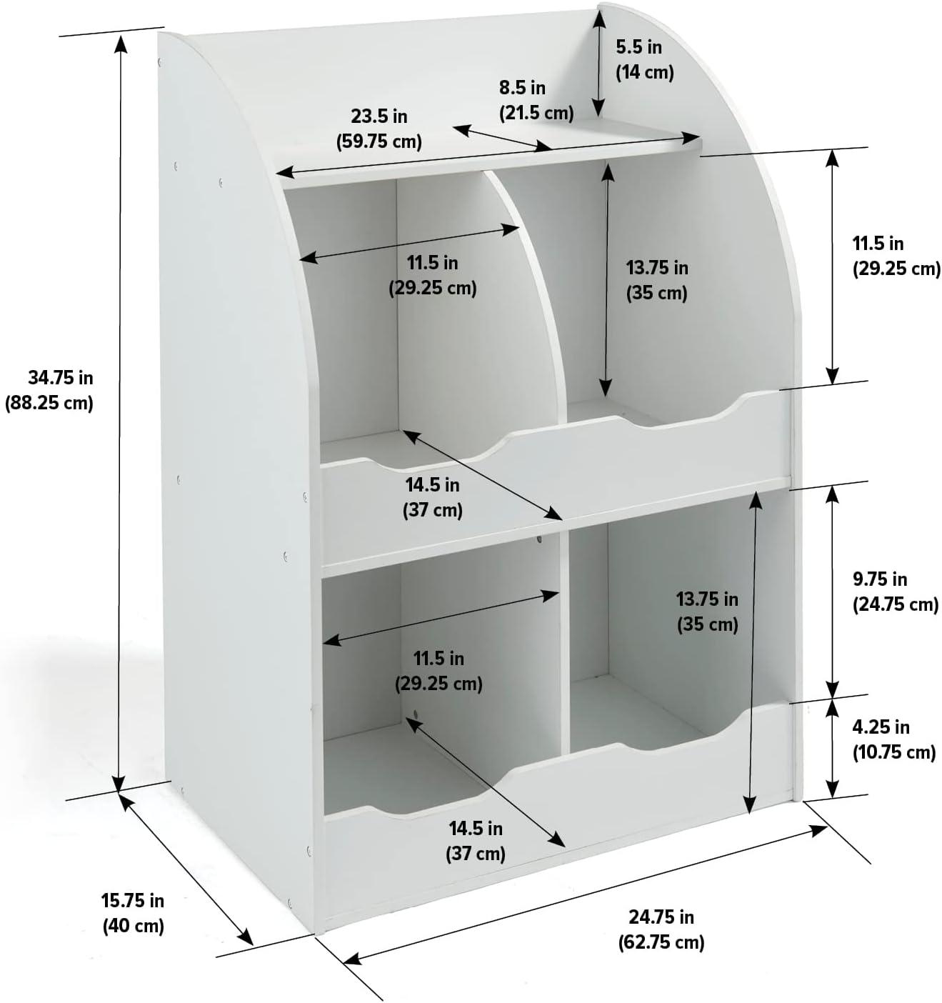 Devaughnte 34.75'' H X 24.75'' W Chip Resistant Toy Storage