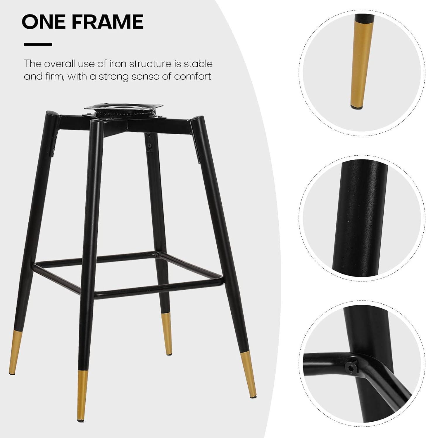 Swivel Velvet Upholstered Counter & Bar Stool (Set of 2)
