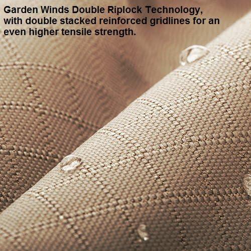 Garden Winds Beige Replacement Canopy Top for Hampton Bay Arched Pergola, UV Resistant