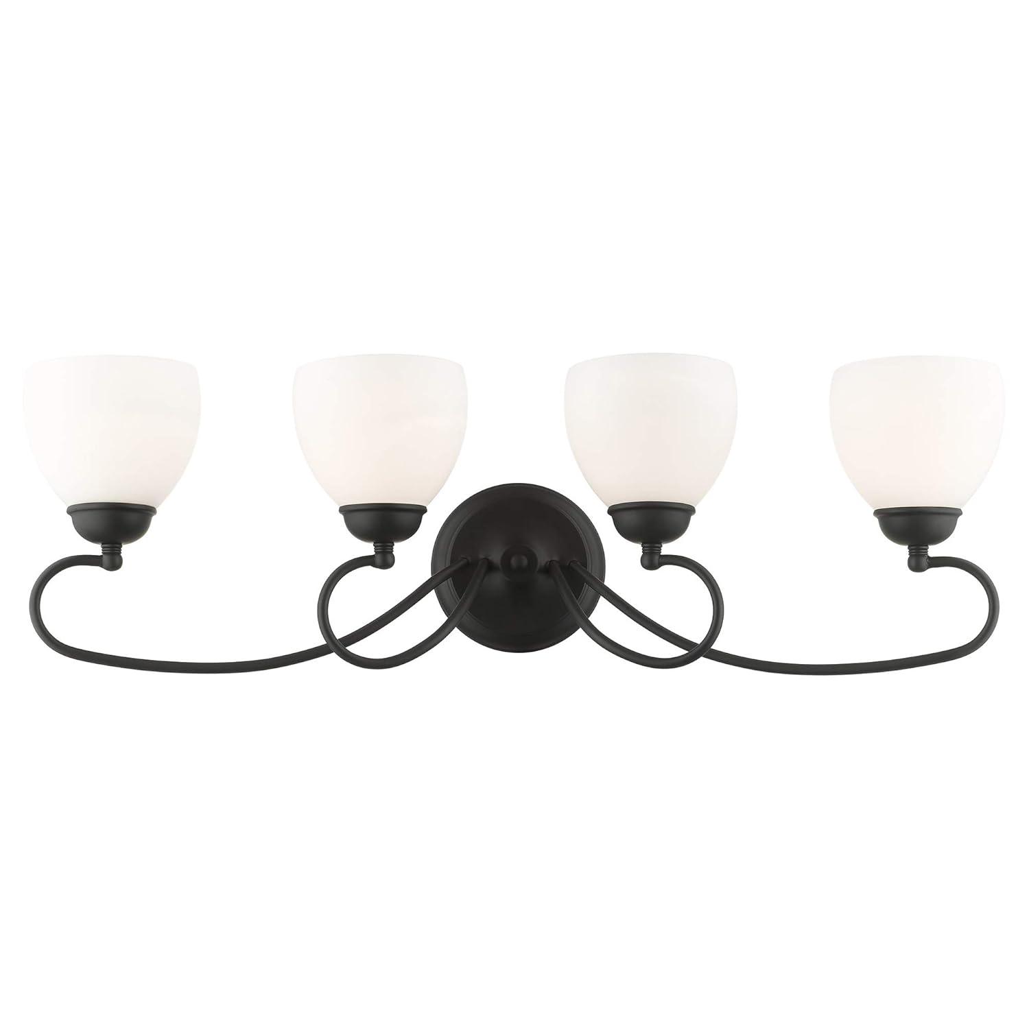 Livex Lighting Brookside 4 - Light Vanity in  Black