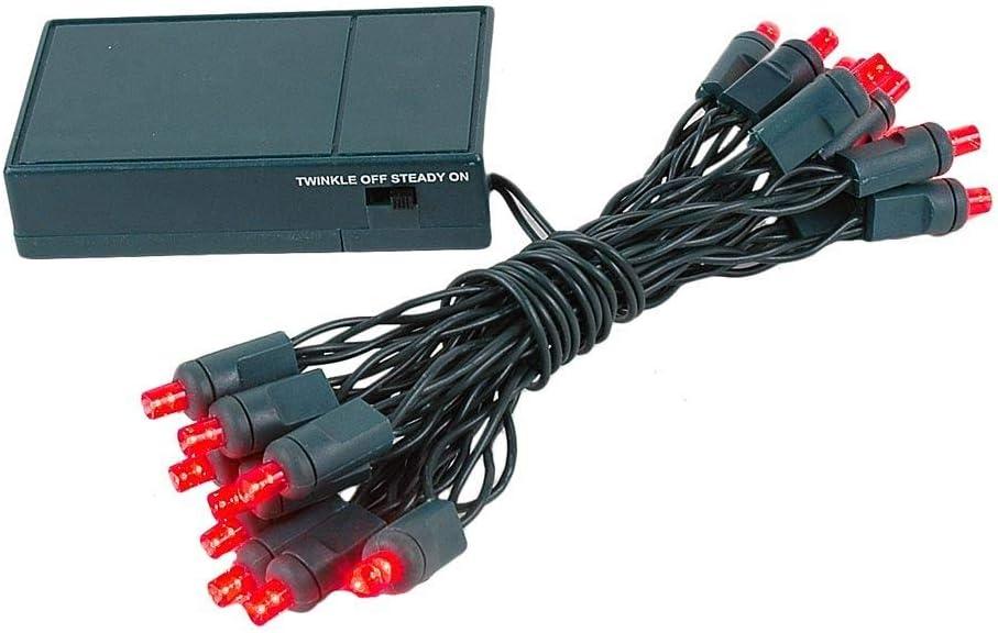 Novelty Lights White LED Mini Lights Holiday Lightings, 8' (20 Count)