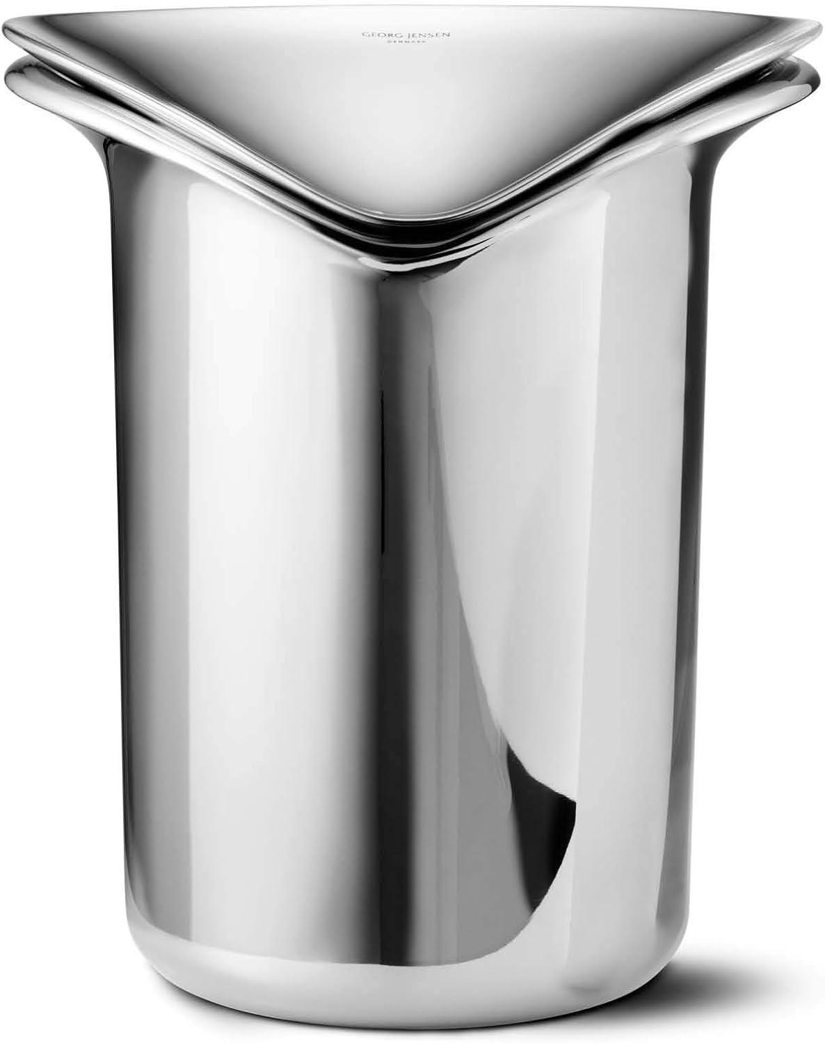 Stainless Steel Mirror-Polished Ice Bucket with Tongs