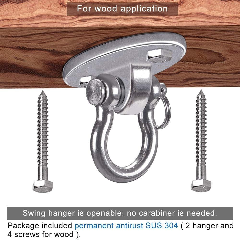 Heavy Duty Stainless Steel Swing Hangers with Screws