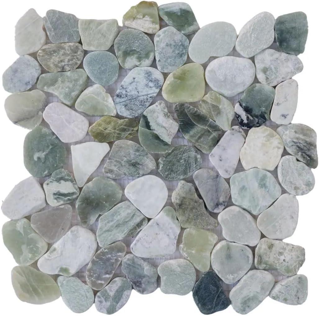 Hawaii 12" x 12" Natural Stone Pebbles Mosaic Wall & Floor Tile