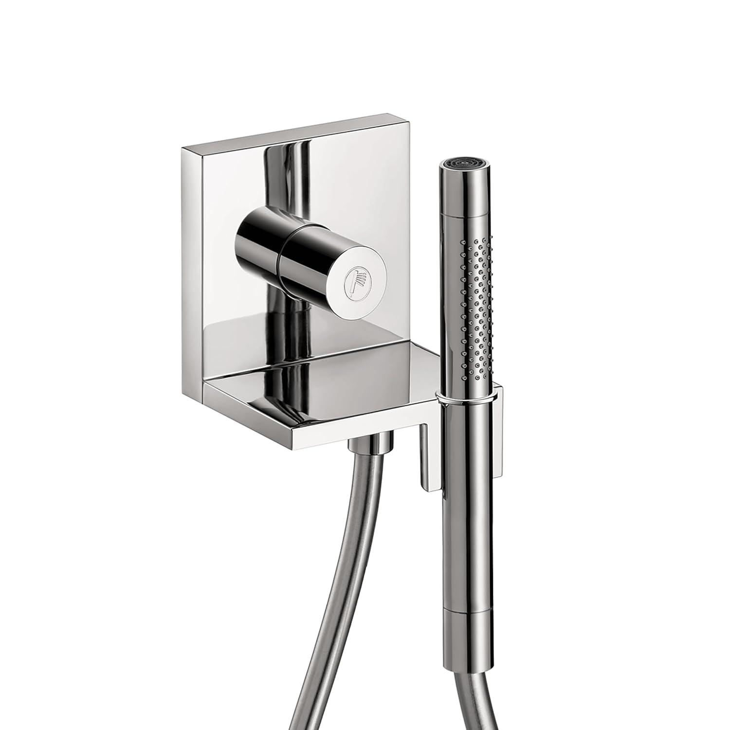 Showersolutions Luxury Handheld Shower Head Holdermodern Coordinating In Chrome, 12651001