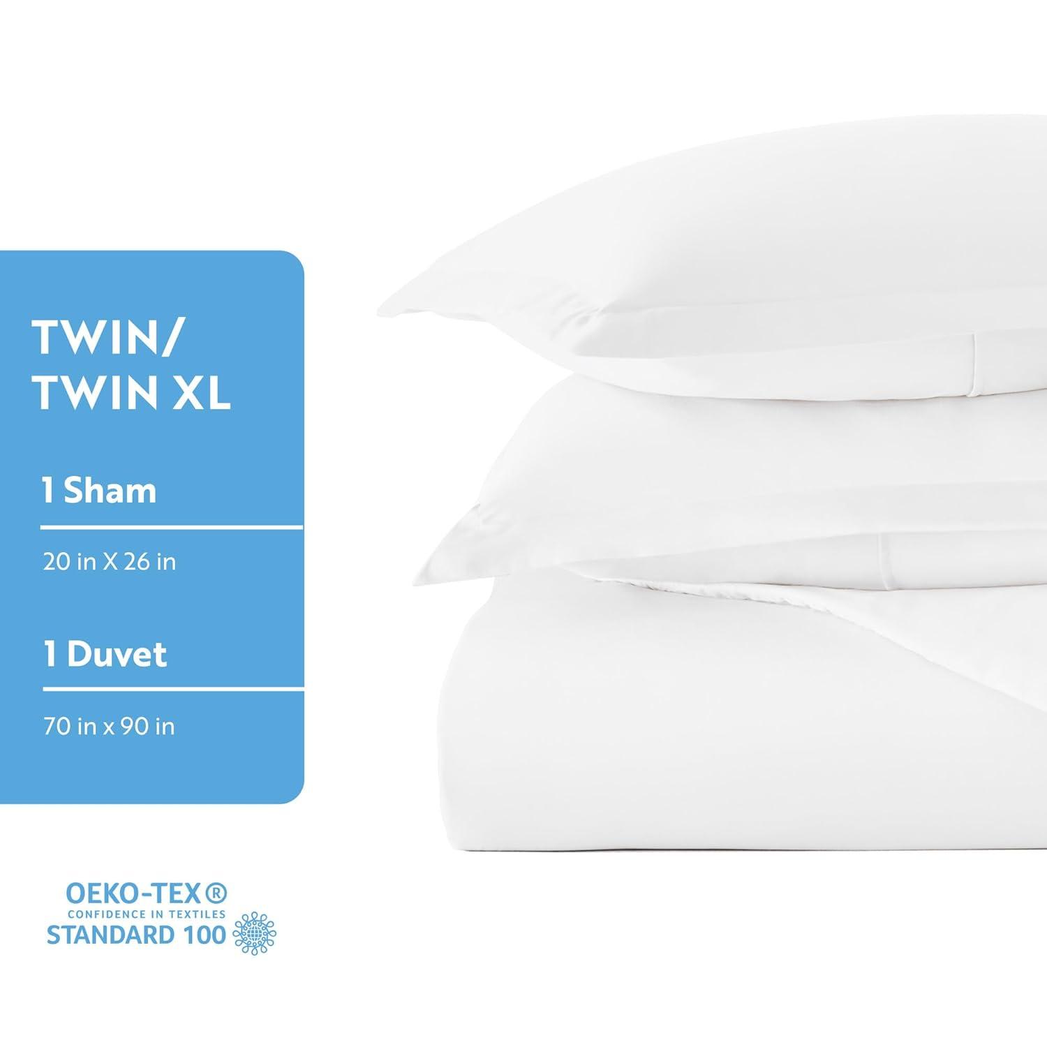 Linen Market Duvet Cover Twin Size - 70"x90" Ultra Soft Twin Duvet Cover 3 Piece Set with Zipper Closure - Experience Comfort Like No Other - Durable & Soft Brushed Microfiber