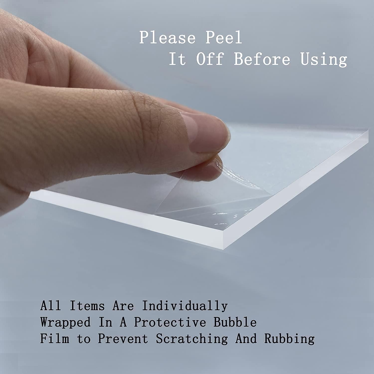 AZEAM 2 Packs Acrylic Display Risers,Clear Display Risers Stand Small Mini Shelf 3 Tiered Cupcake Stand for Food Desserts Stand Perfume Organizer Toys Collections Cosmetic Products Tabletop Use