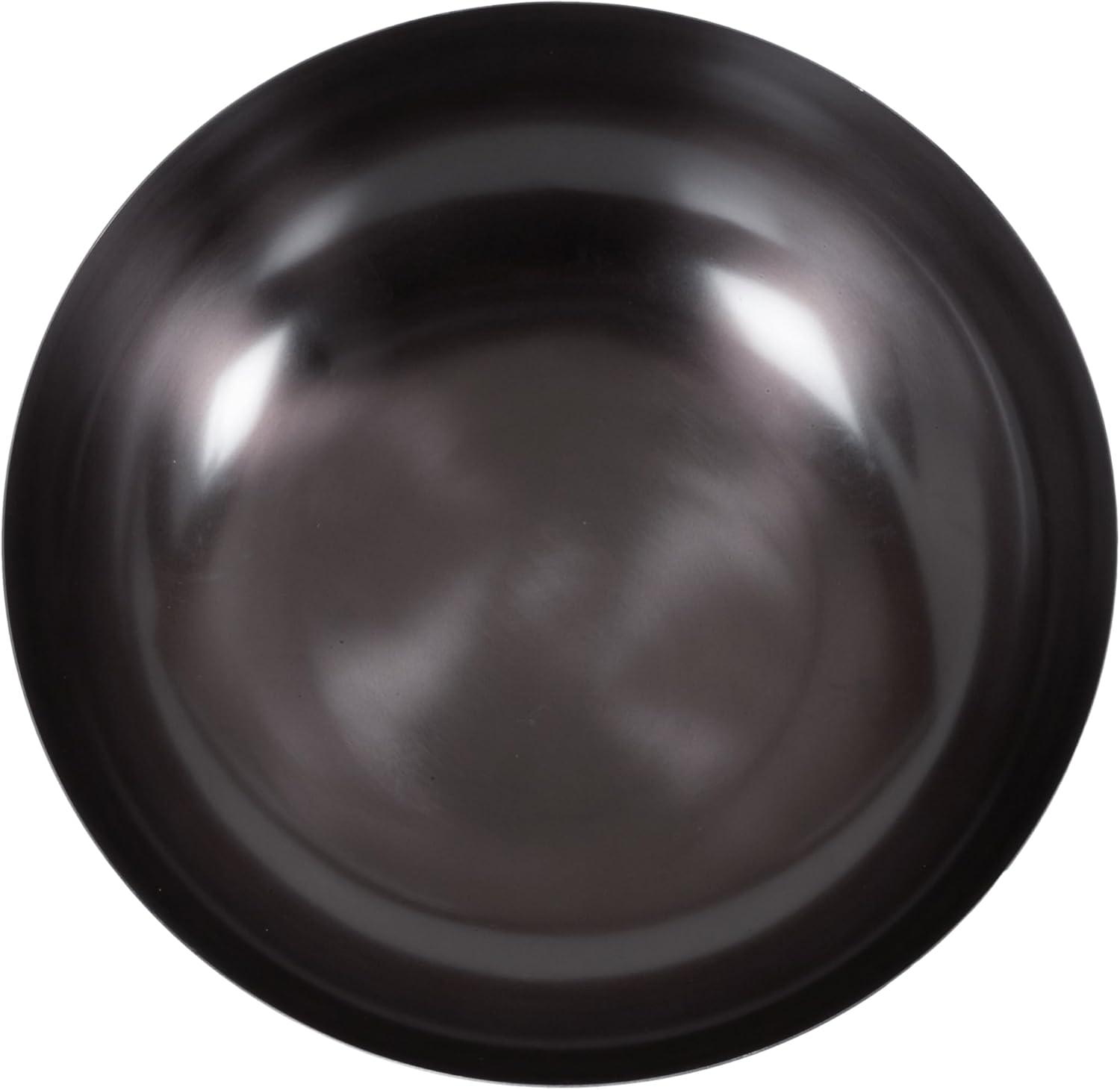 Kate and Laurel Rooks Ribbed Metal Bowl, 12x12x5, Gold