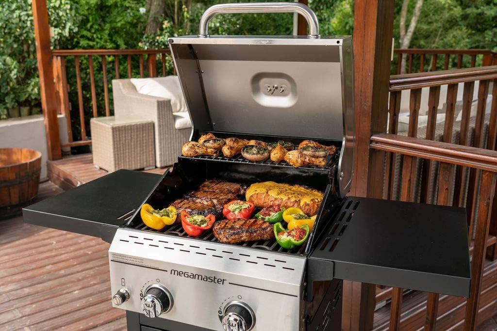 Megamaster 2 - Burner Freestanding Liquid Propane Gas Grill