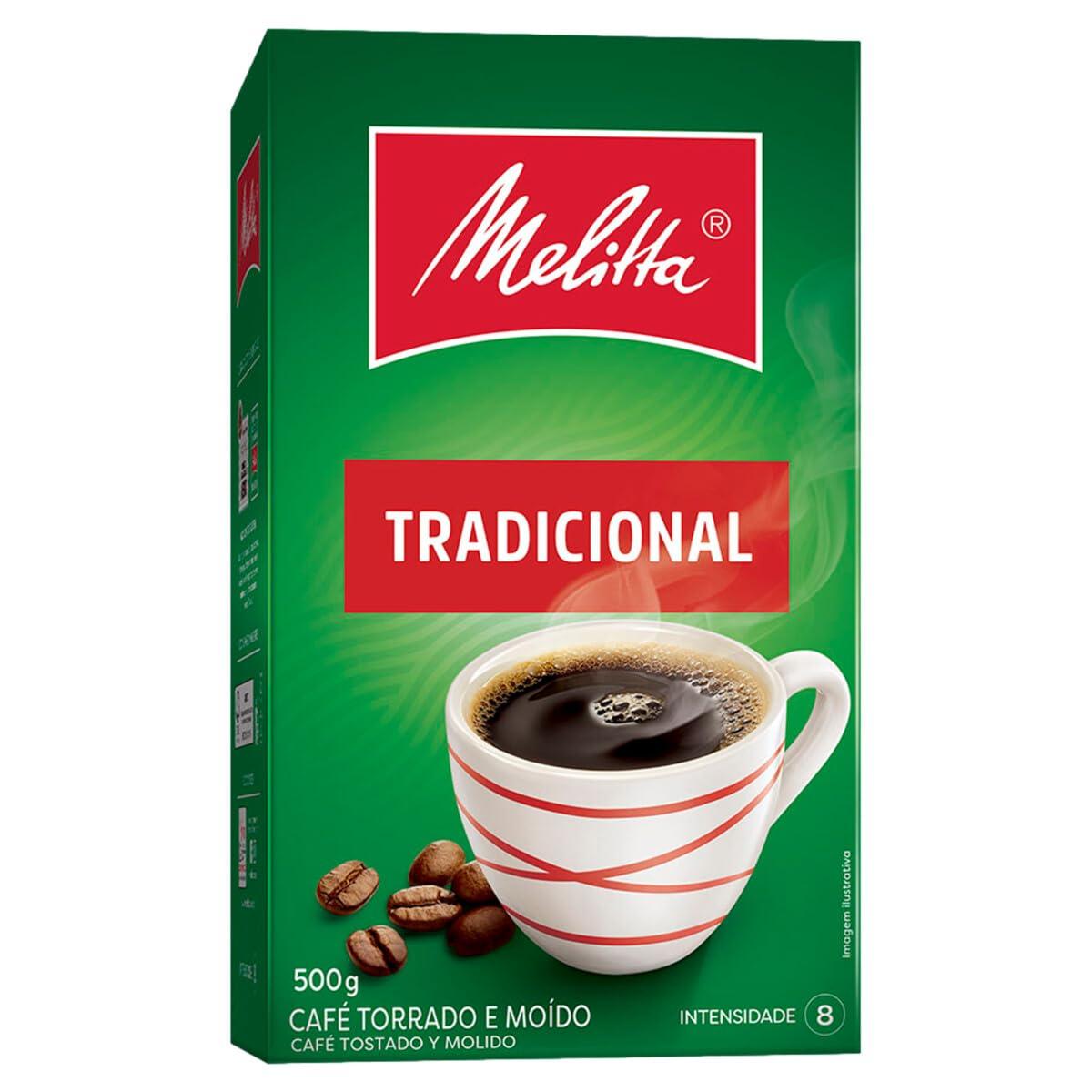 Melitta Traditional Roasted Coffee 17.6Oz | Melitta Café Torrado e Moído Tradicional 500g