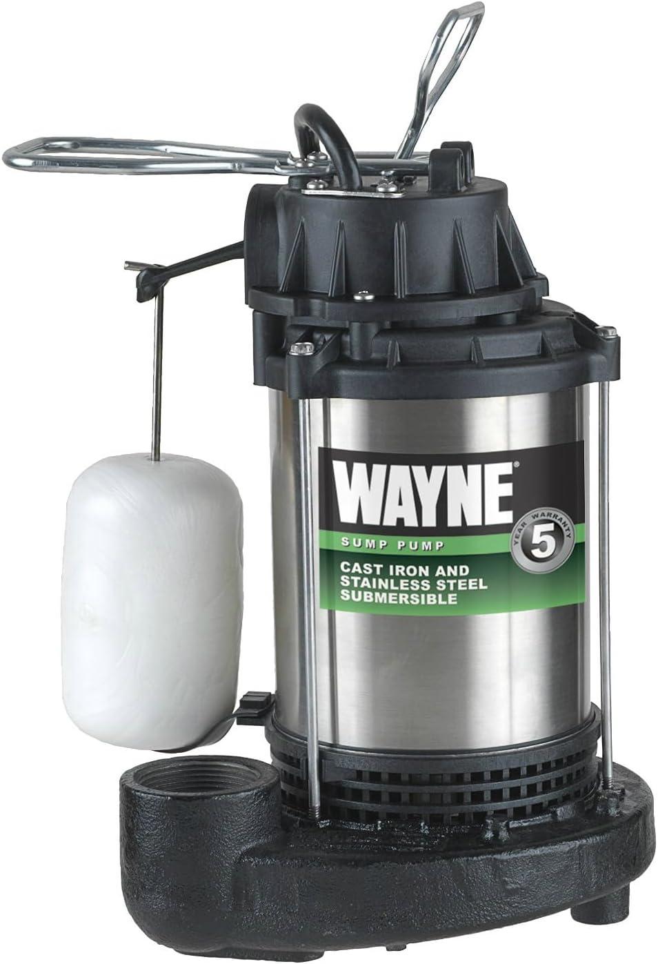 CDU1000 - 1 HP Stainless Steel and Cast Iron Submersible Sump Pump