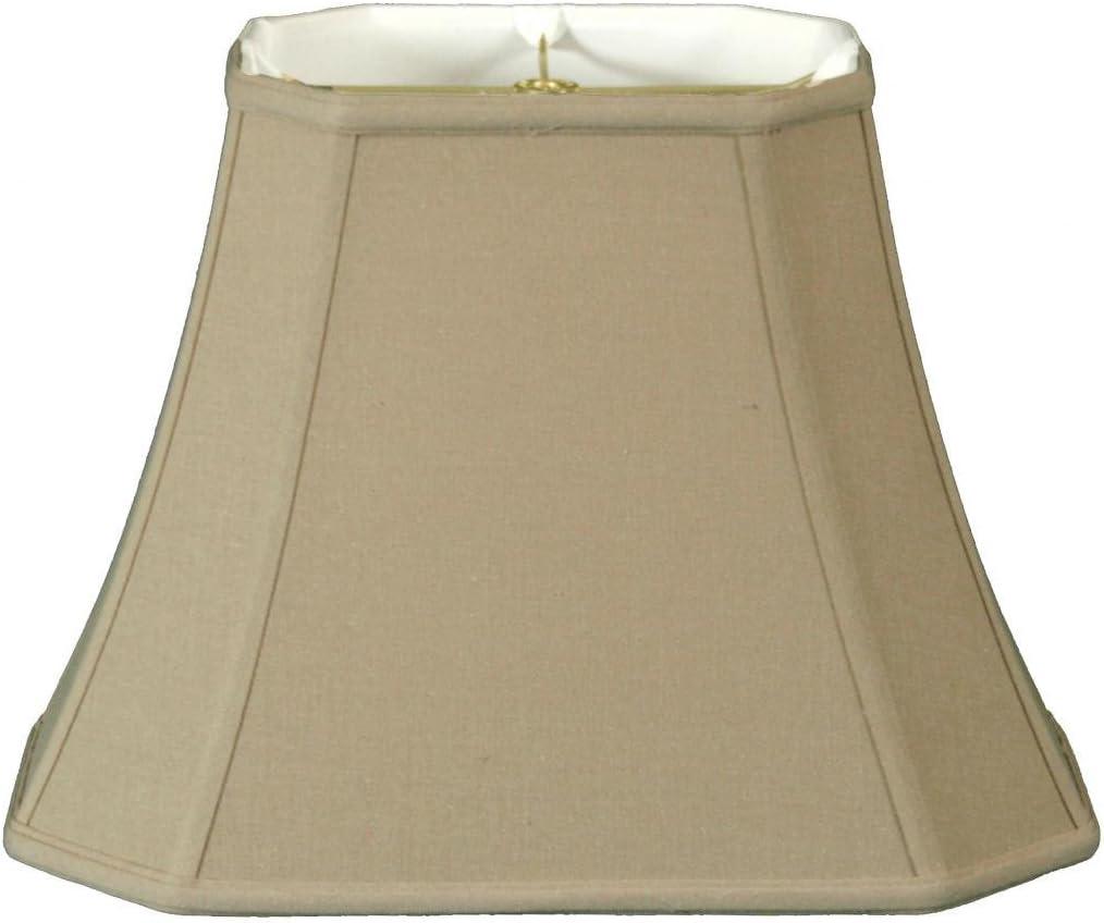 Beige Linen Rectangle Cut Corner Lamp Shade