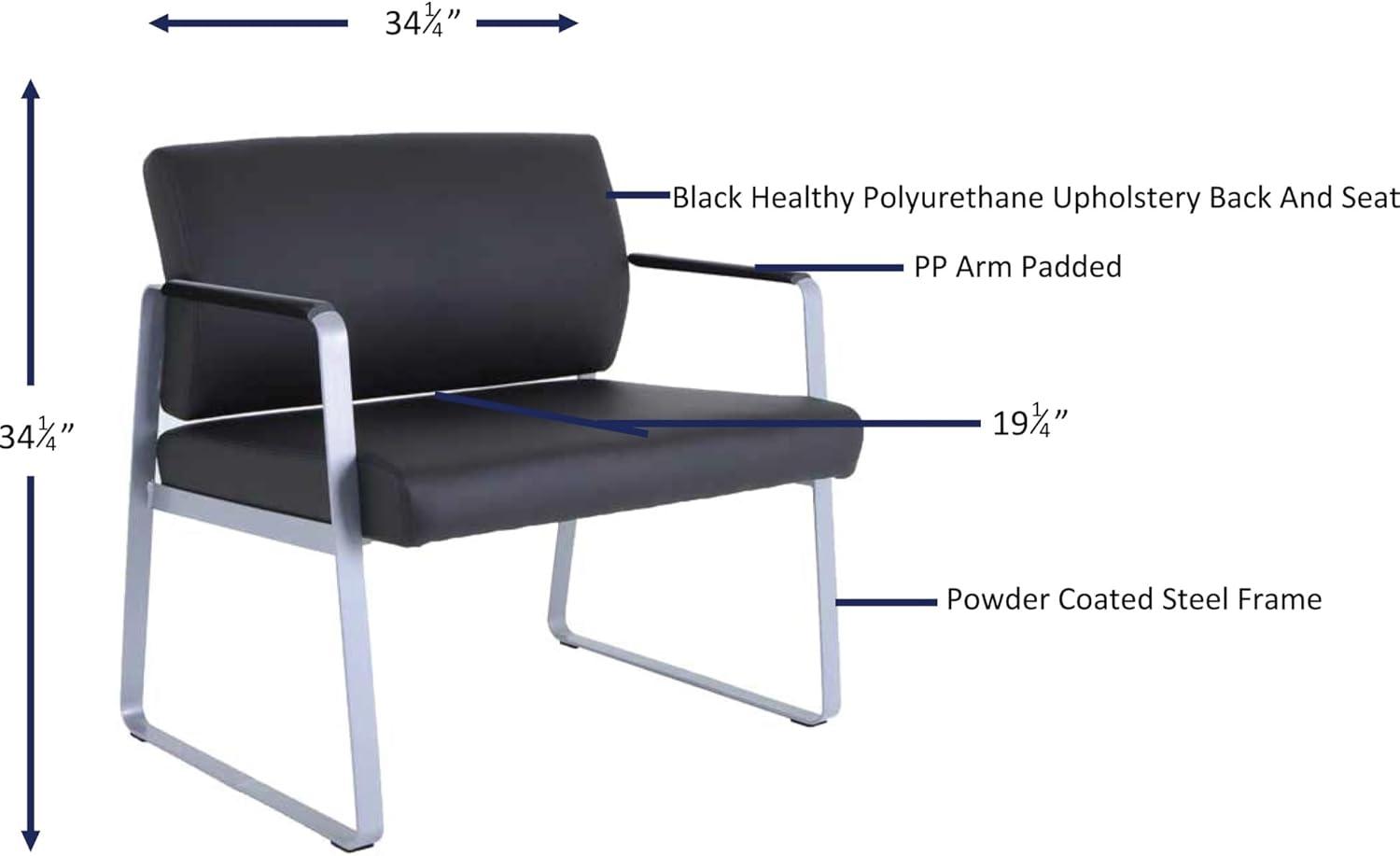 Lorell 66997 Healthcare Seating Bariatric Guest Chair