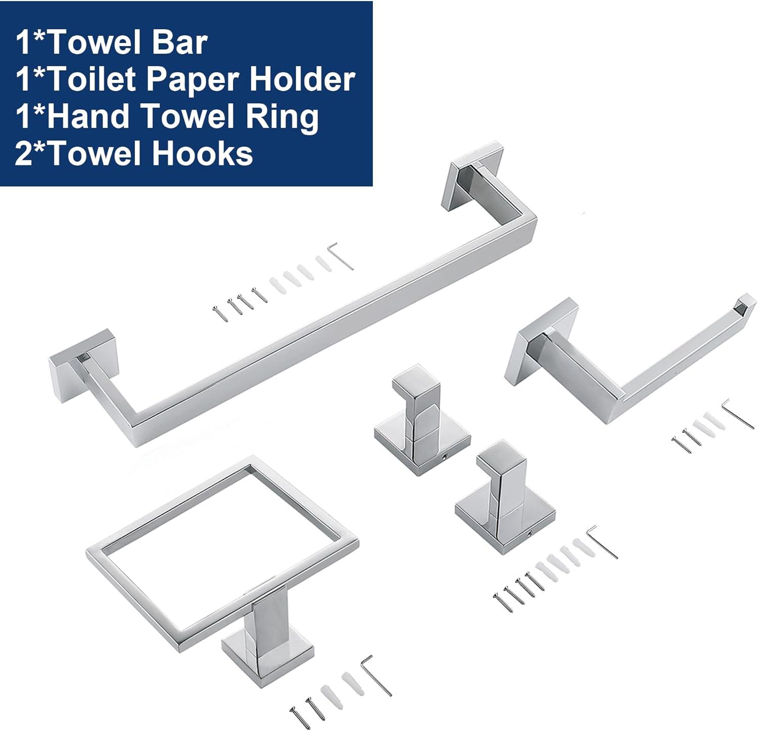 5-Piece Bathroom Hardware Set