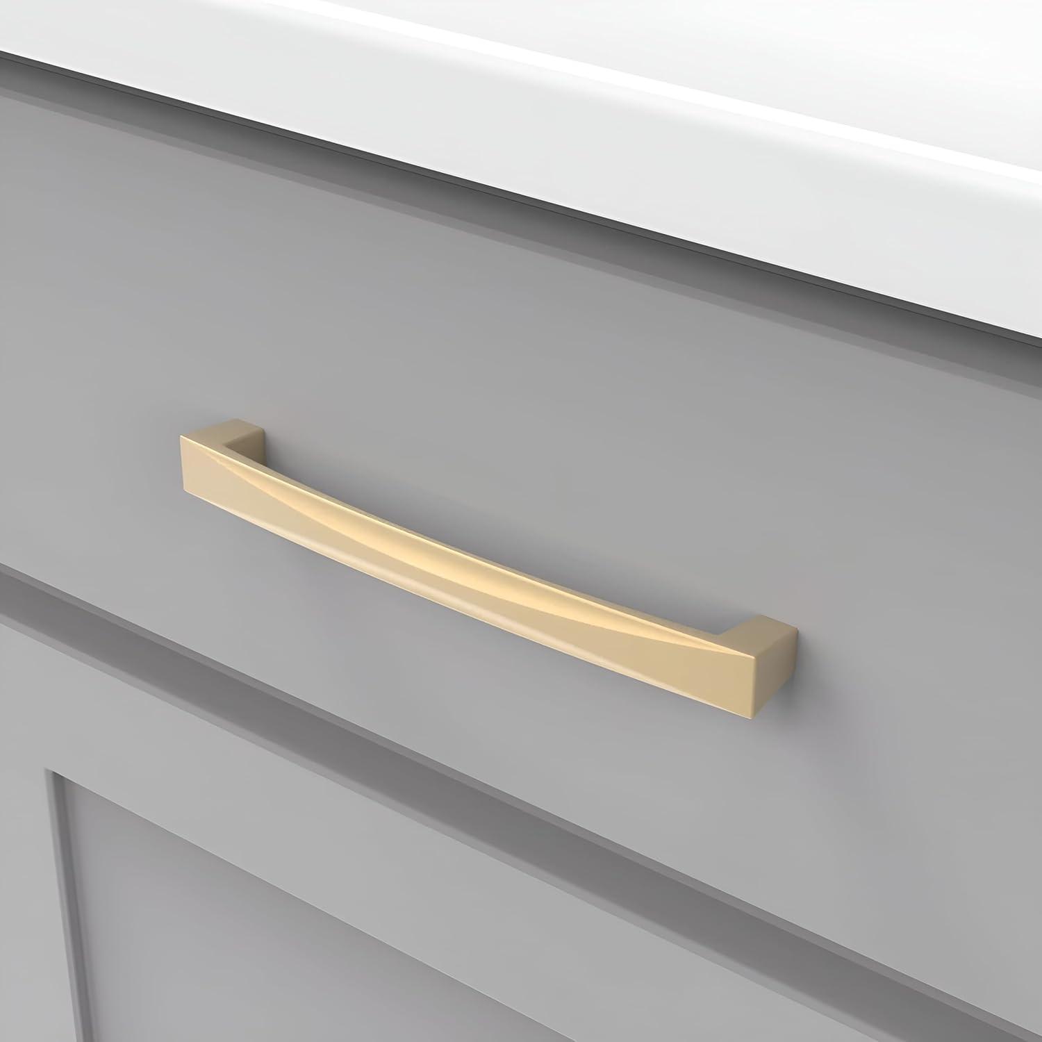 Crest Kitchen Cabinet Handles, Solid Core Drawer Pulls for Doors, 6 5/16" (160mm)