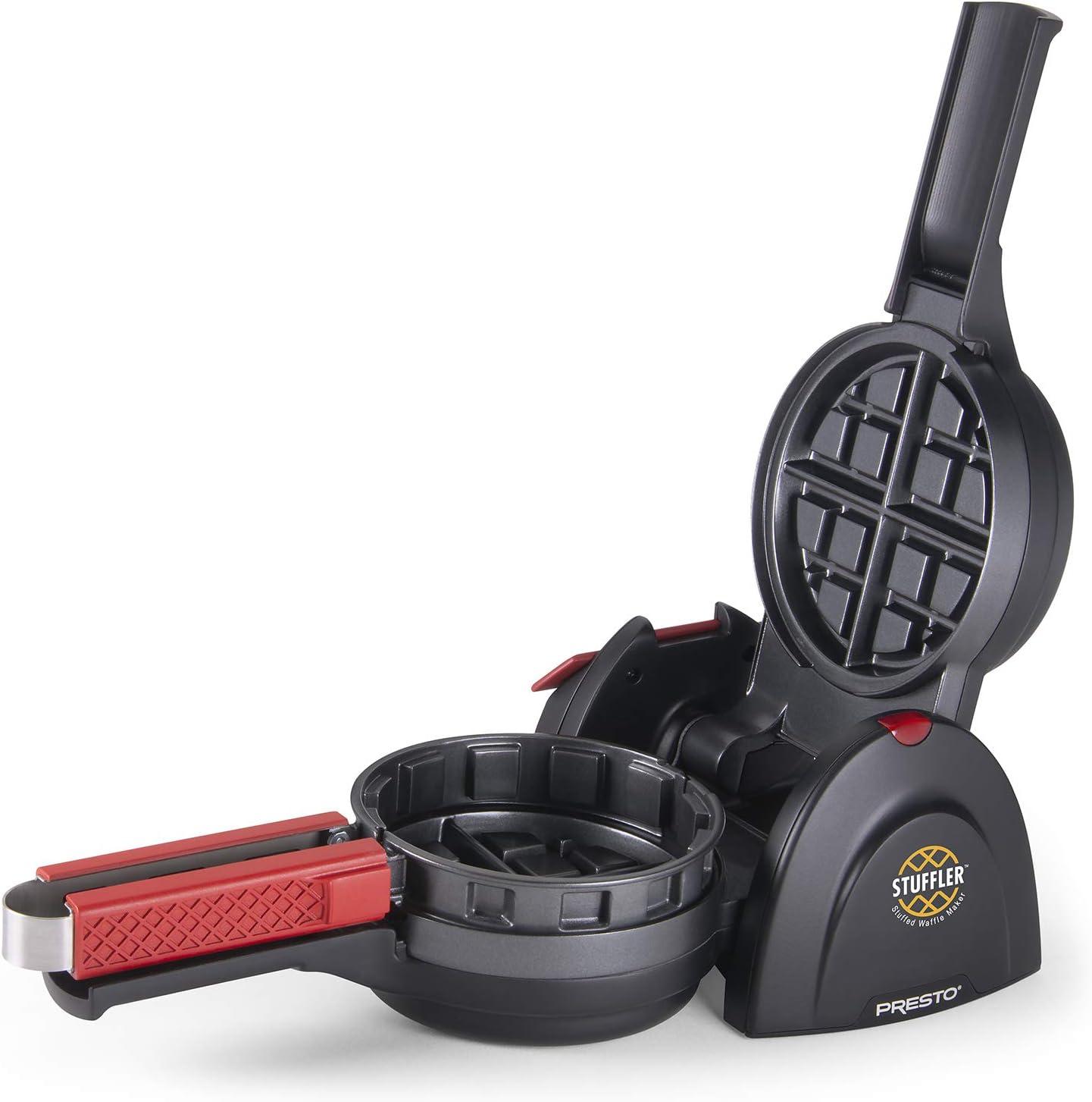 Presto Black Rotating Non-stick Belgian Waffle Maker