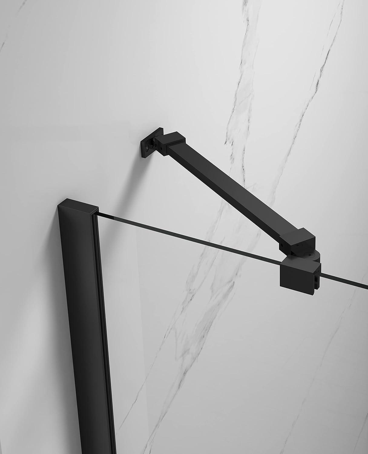 43-3/8" W x 58" H Frameless Pivot Tub Door with 1/4" Clear Tempered Glass