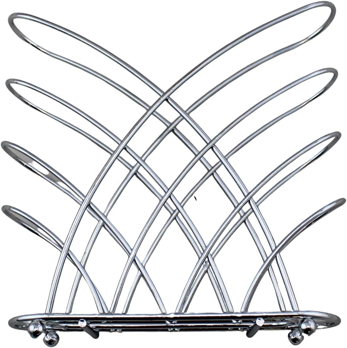 Chrome Criss Cross Metal Napkin Holder with Raised Balls