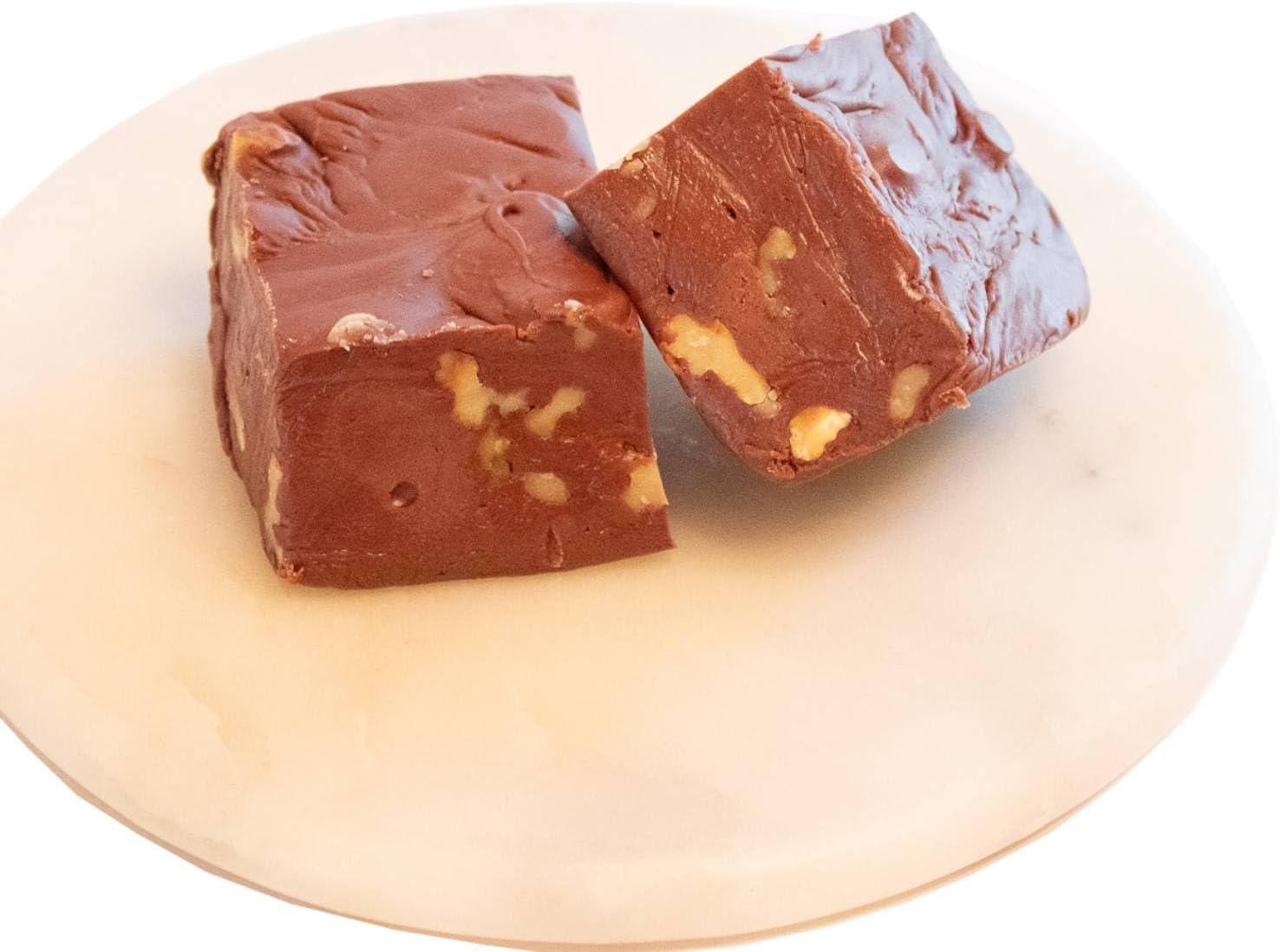 Lehman's Homemade Artisan Fudge, Freshly Made Gourmet Candy, 1 Pound Package - Chocolate Walnut