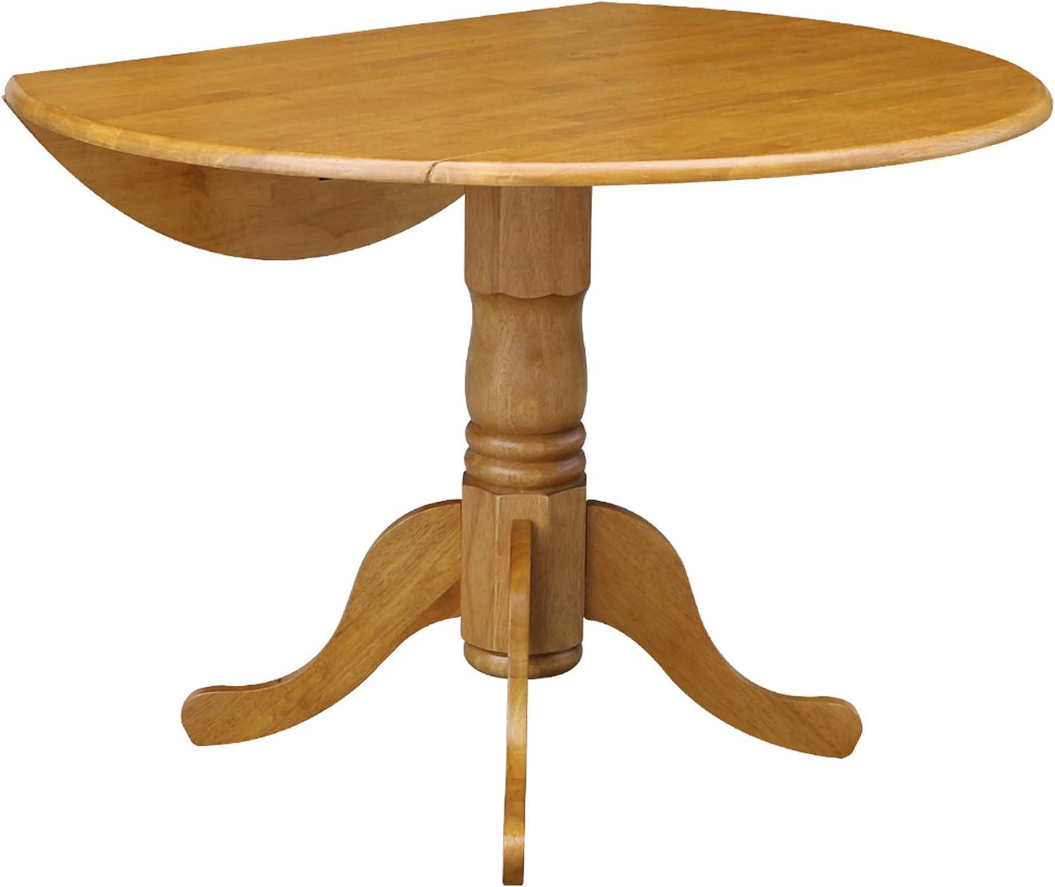 42" Mason Round Dual Drop Leaf Dining Table - International Concepts