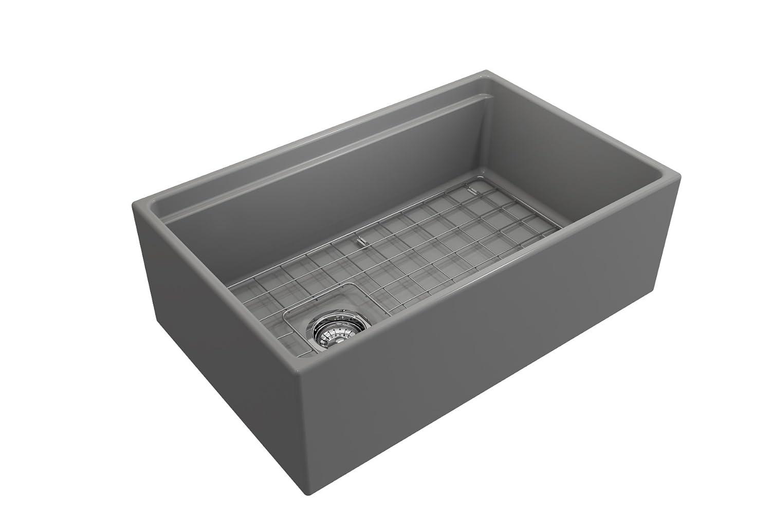 Contempo 33'' L Farmhouse Apron-Front Fireclay Kitchen Sink