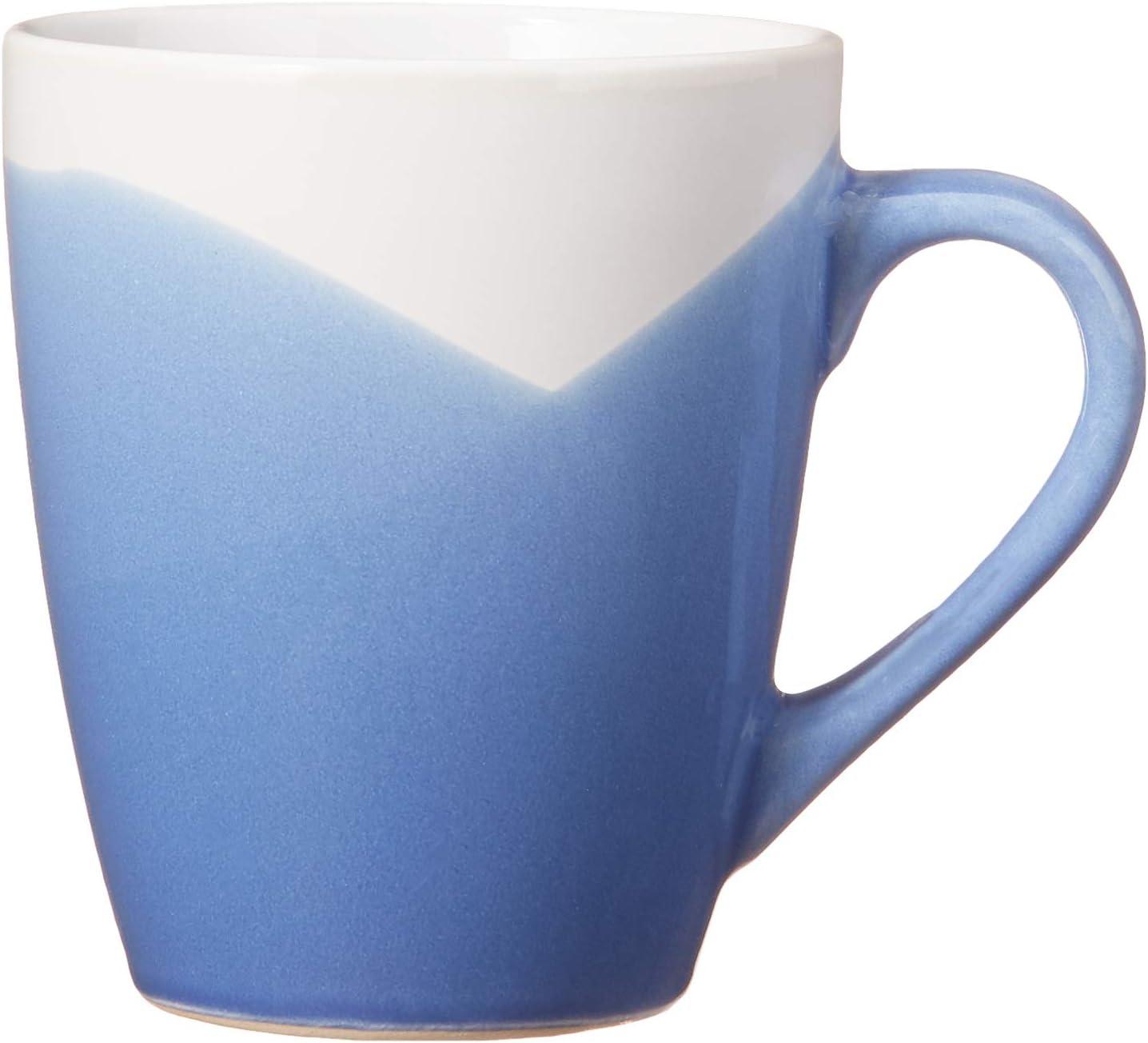 American Atelier, Round, Blue and White Oasis Stoneware Dinnerware Set, 16 Piece